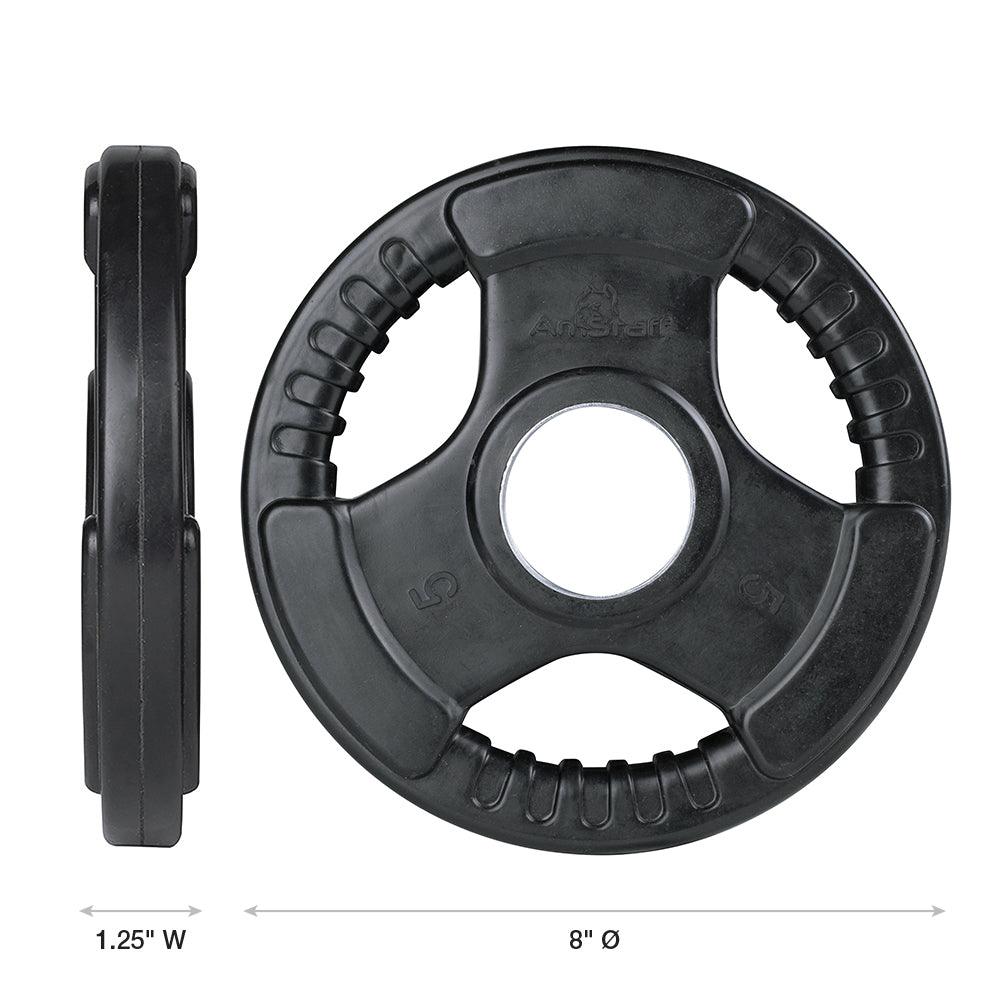 Virgin Rubber Grip Olympic Plates 2 Inch