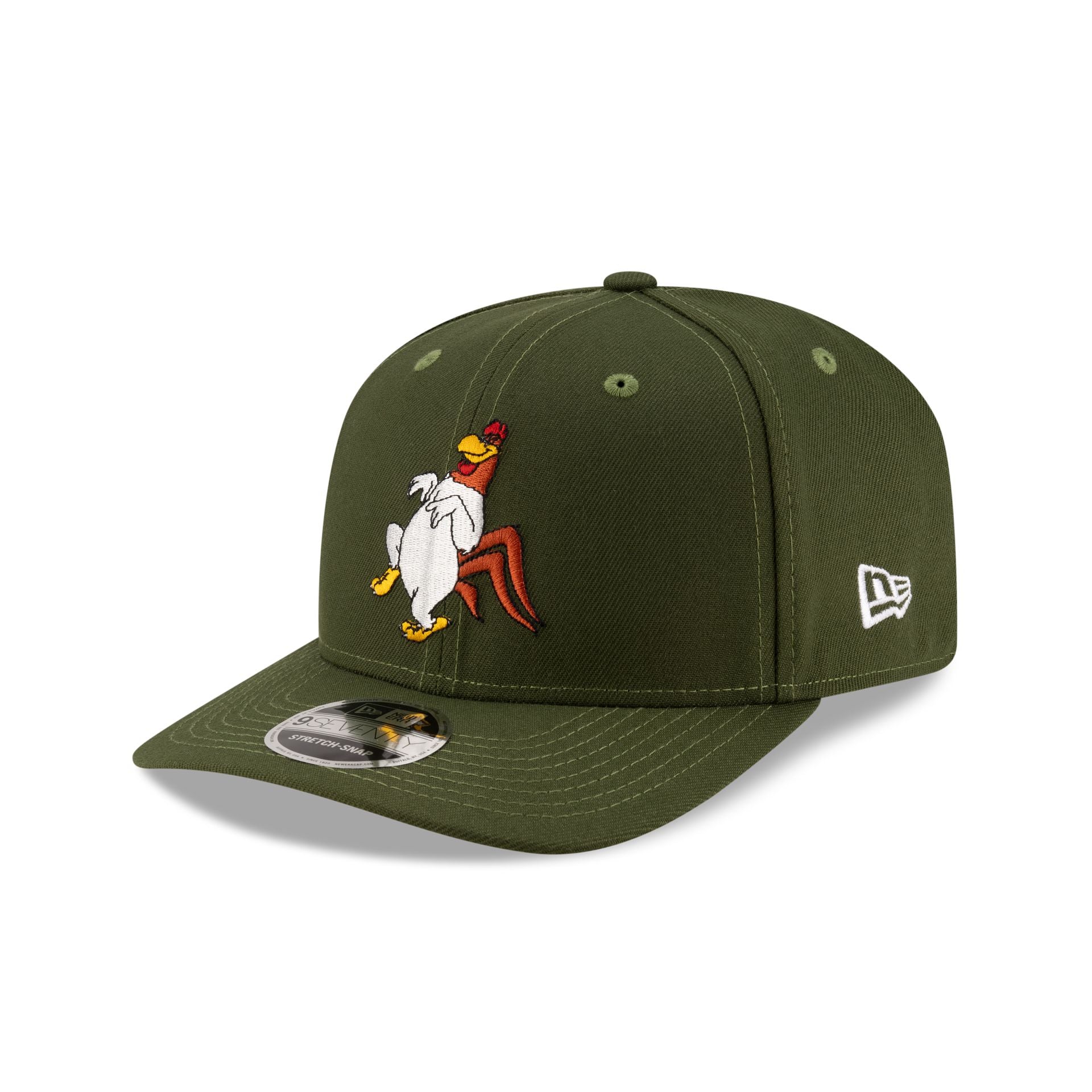 Looney Tunes Foghorn Leghorn Rifle Green 9SEVENTY Stretch-Snap Hat