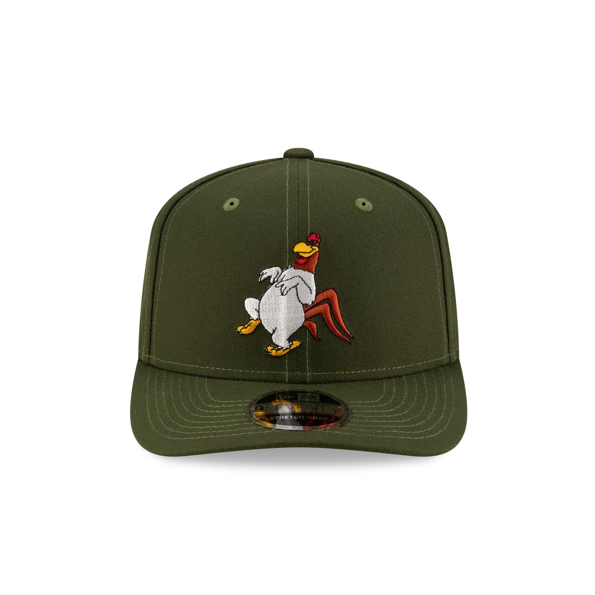 Looney Tunes Foghorn Leghorn Rifle Green 9SEVENTY Stretch-Snap Hat