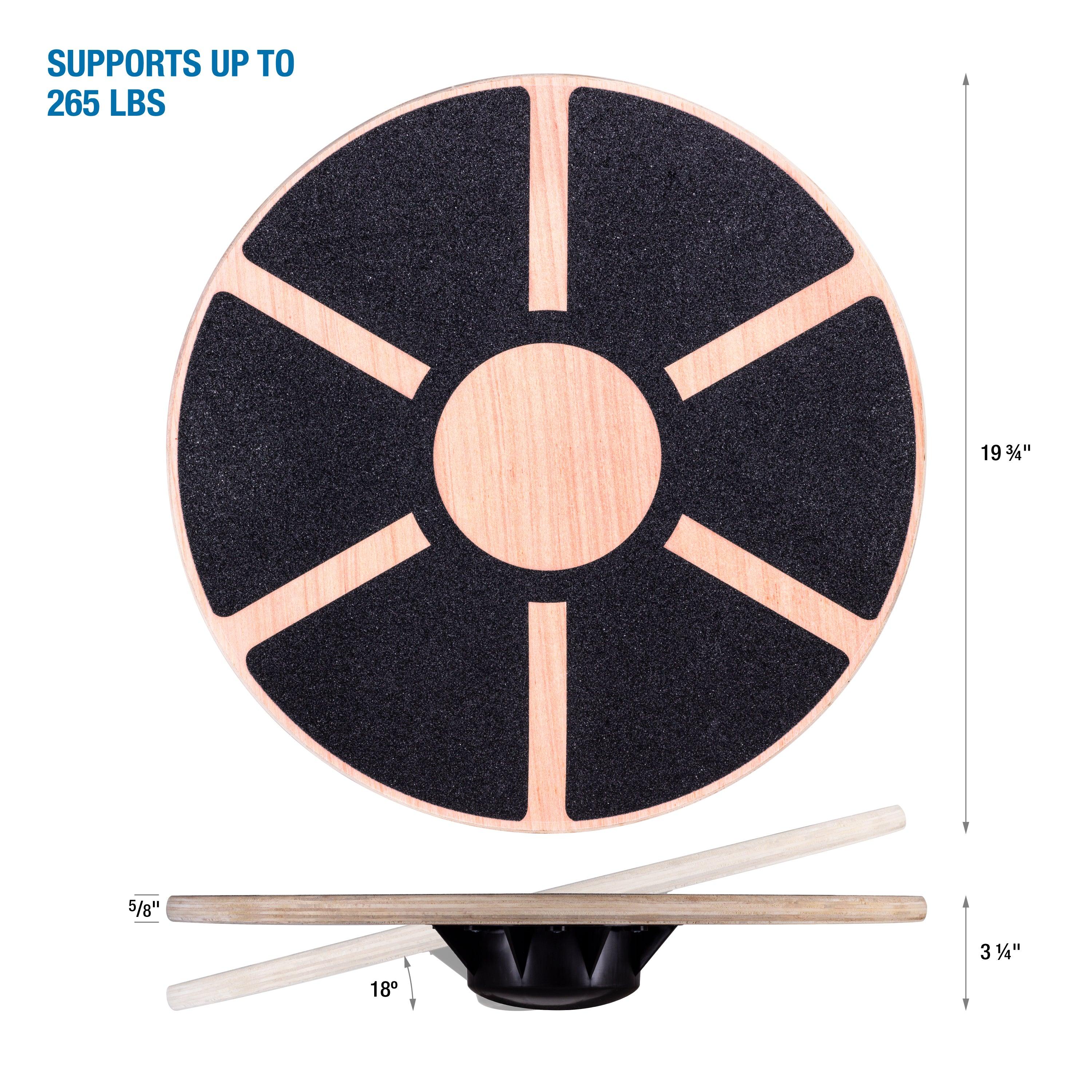 Wooden Wobble Board with Grip