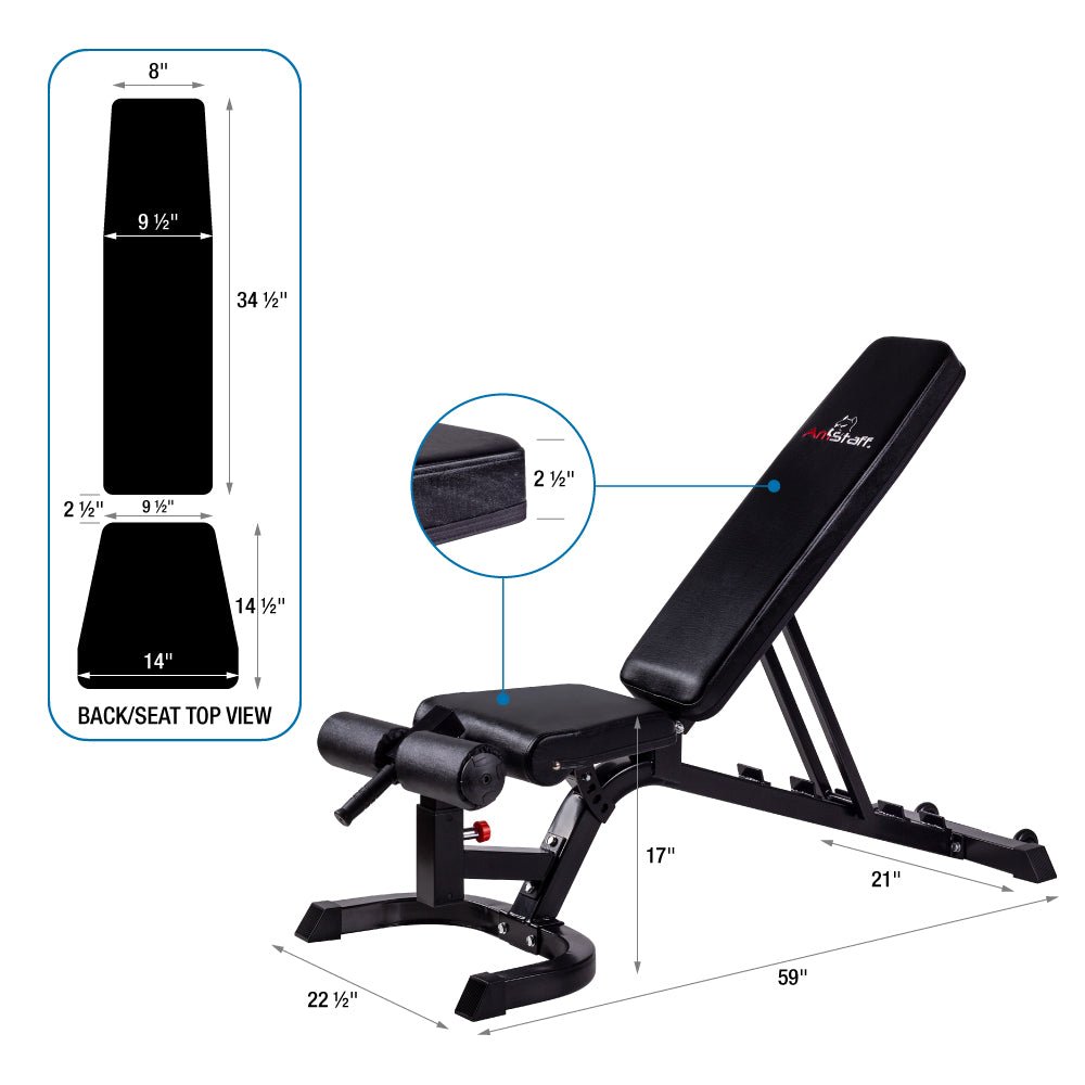 AmStaff DF-2051 Flat/Incline/Decline Bench