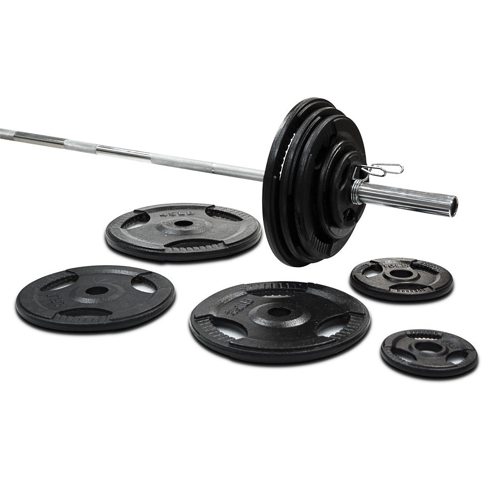 305lbs Cast Iron Grip Olympic Plate Set