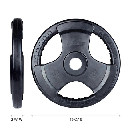 Virgin Rubber Grip Olympic Plates 2 Inch