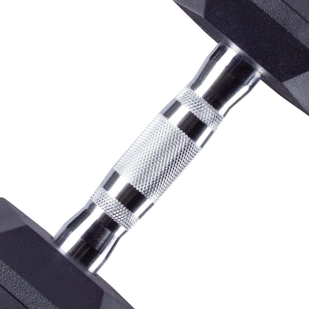 5 - 30lbs Premium PVC Dumbbell Set with 6-Pair Dumbbell Rack