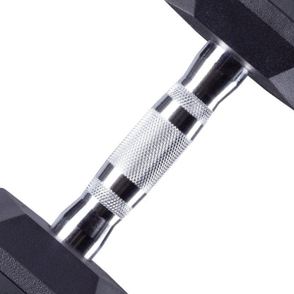 5 - 30lbs Premium PVC Dumbbell Set with 6-Pair Dumbbell Rack