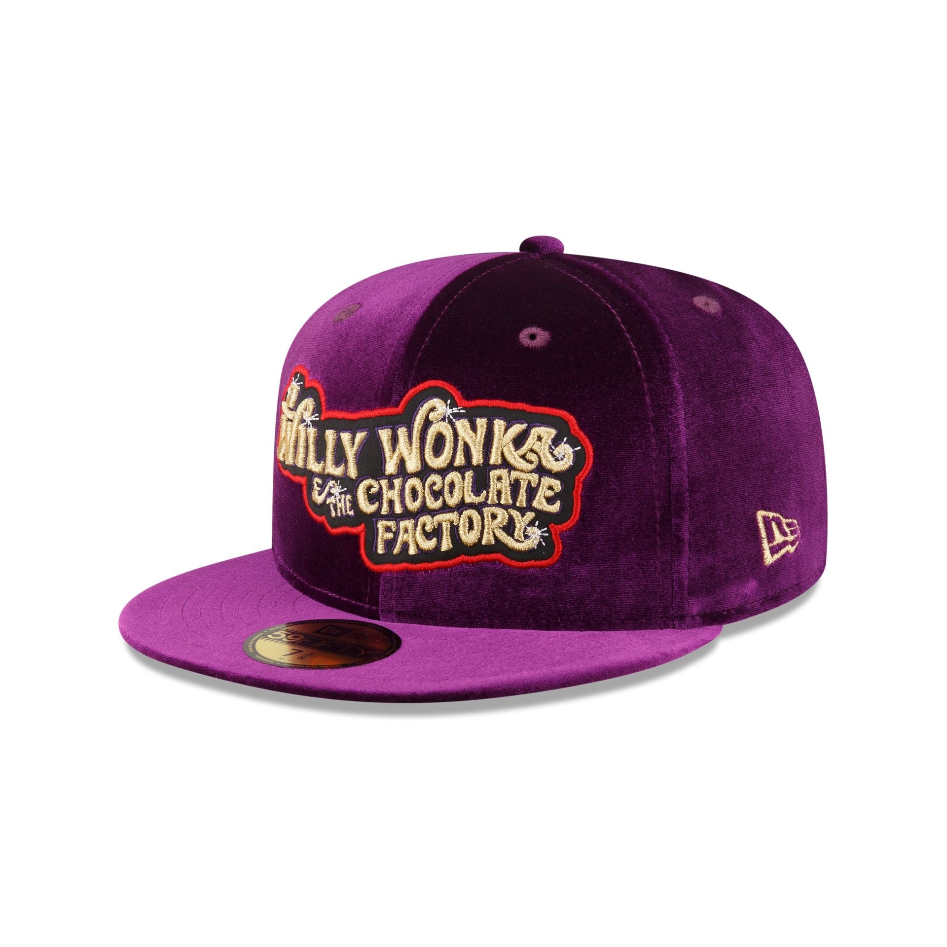 Willy Wonka Purple Velvet Alt 59FIFTY Fitted Hat