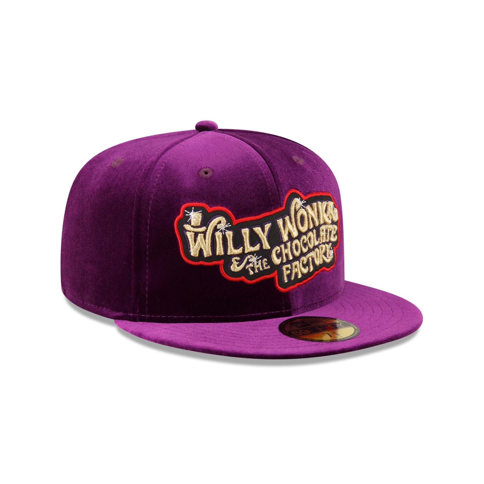 Willy Wonka Purple Velvet Alt 59FIFTY Fitted Hat