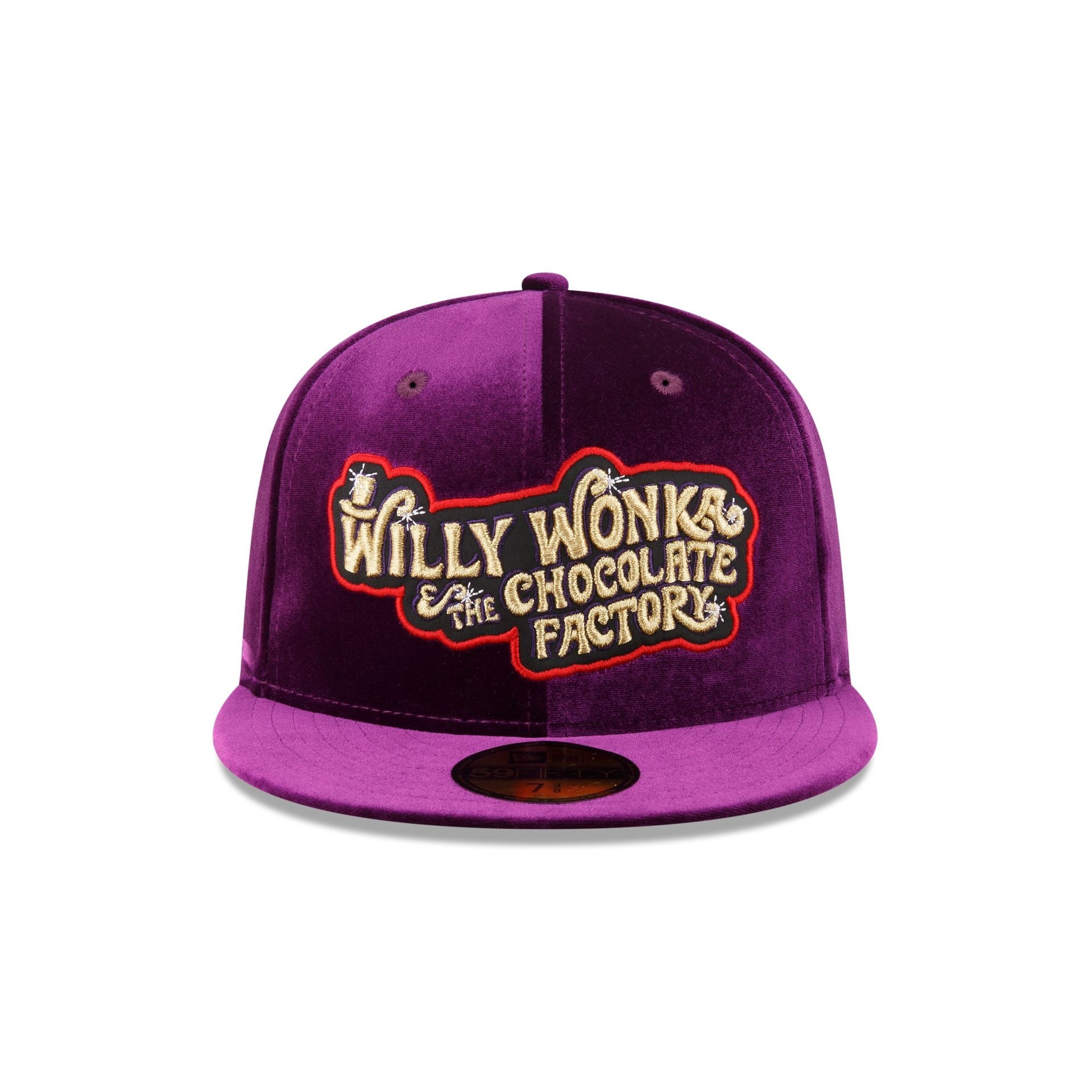 Willy Wonka Purple Velvet Alt 59FIFTY Fitted Hat
