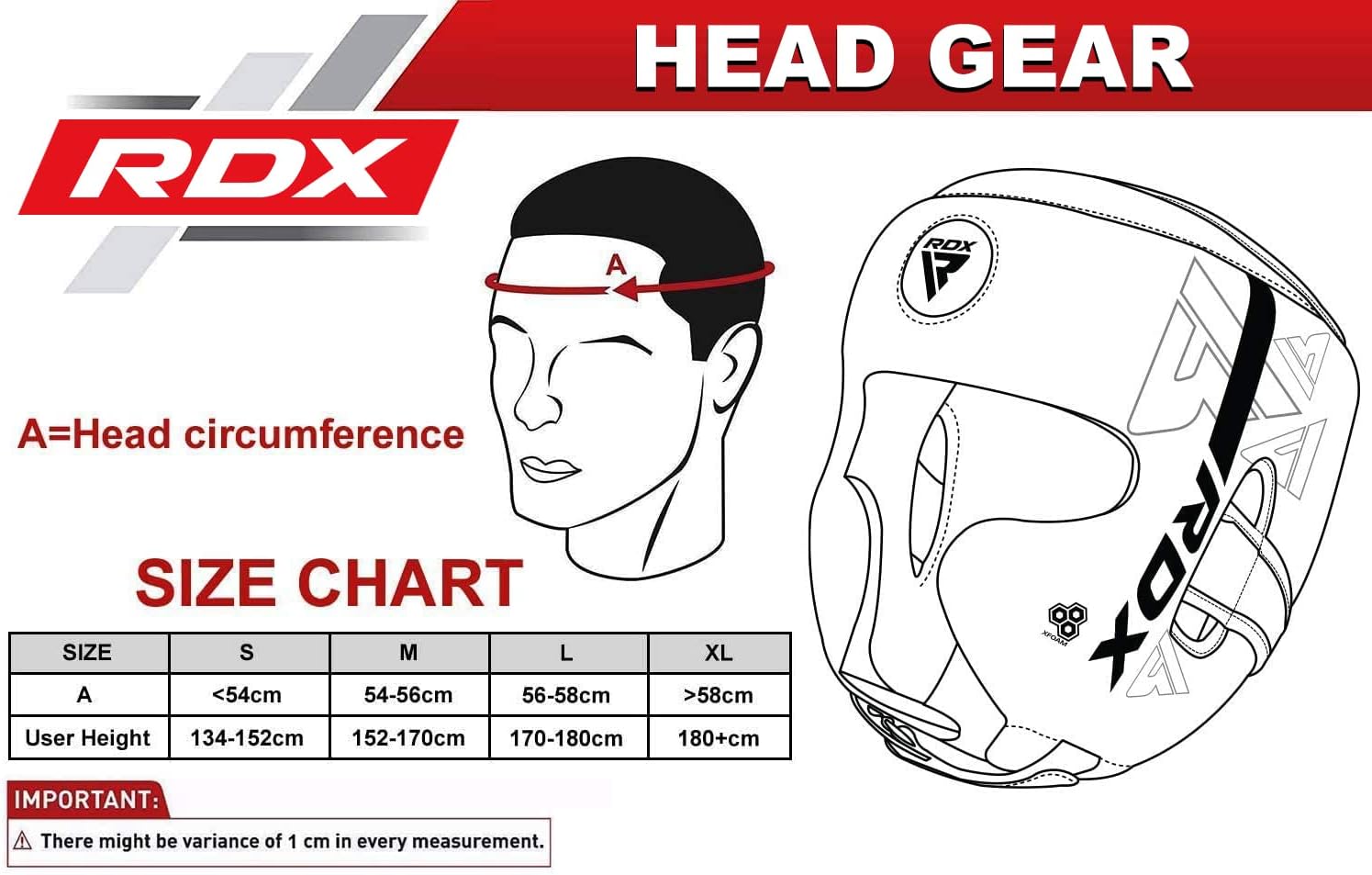 RDX F6 Kara Head Guard Black