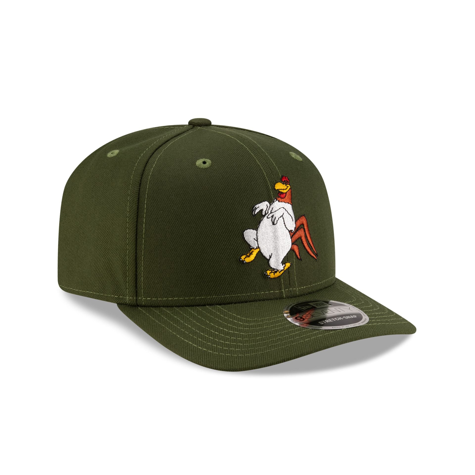 Looney Tunes Foghorn Leghorn Rifle Green 9SEVENTY Stretch-Snap Hat