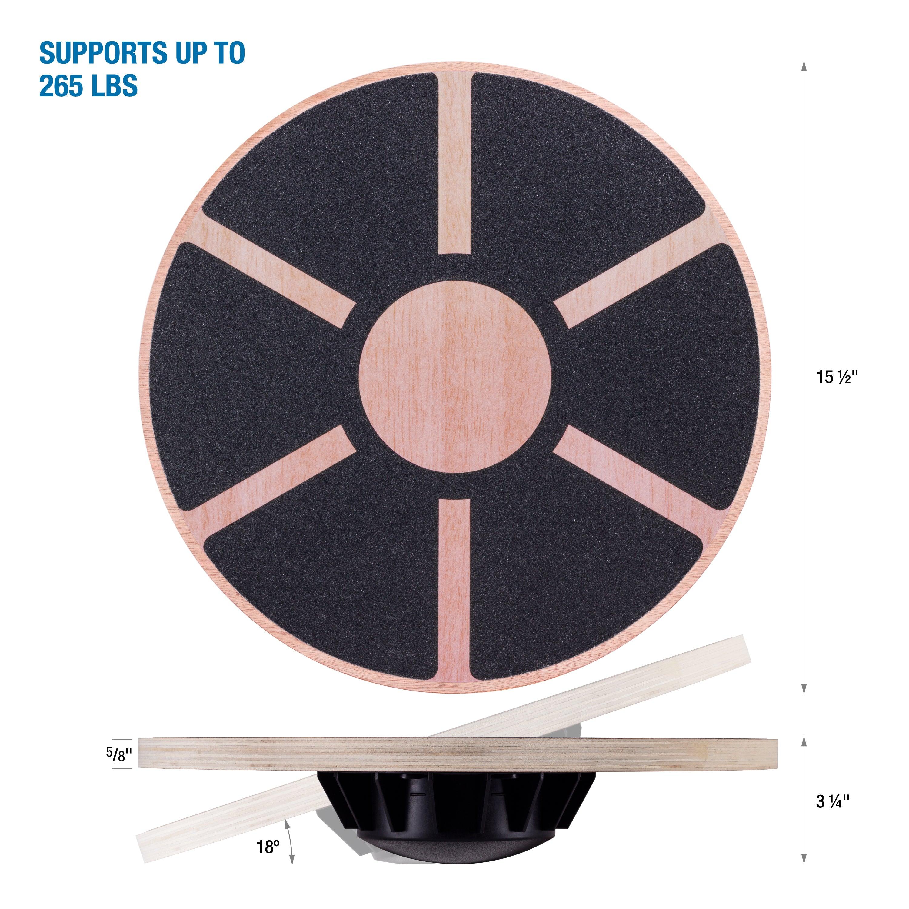 Wooden Wobble Board with Grip