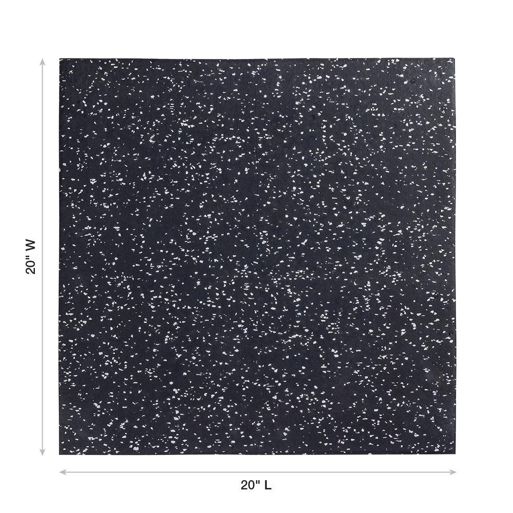 Rubber Mat 20" x 20" x 20mm - Grey Speckle