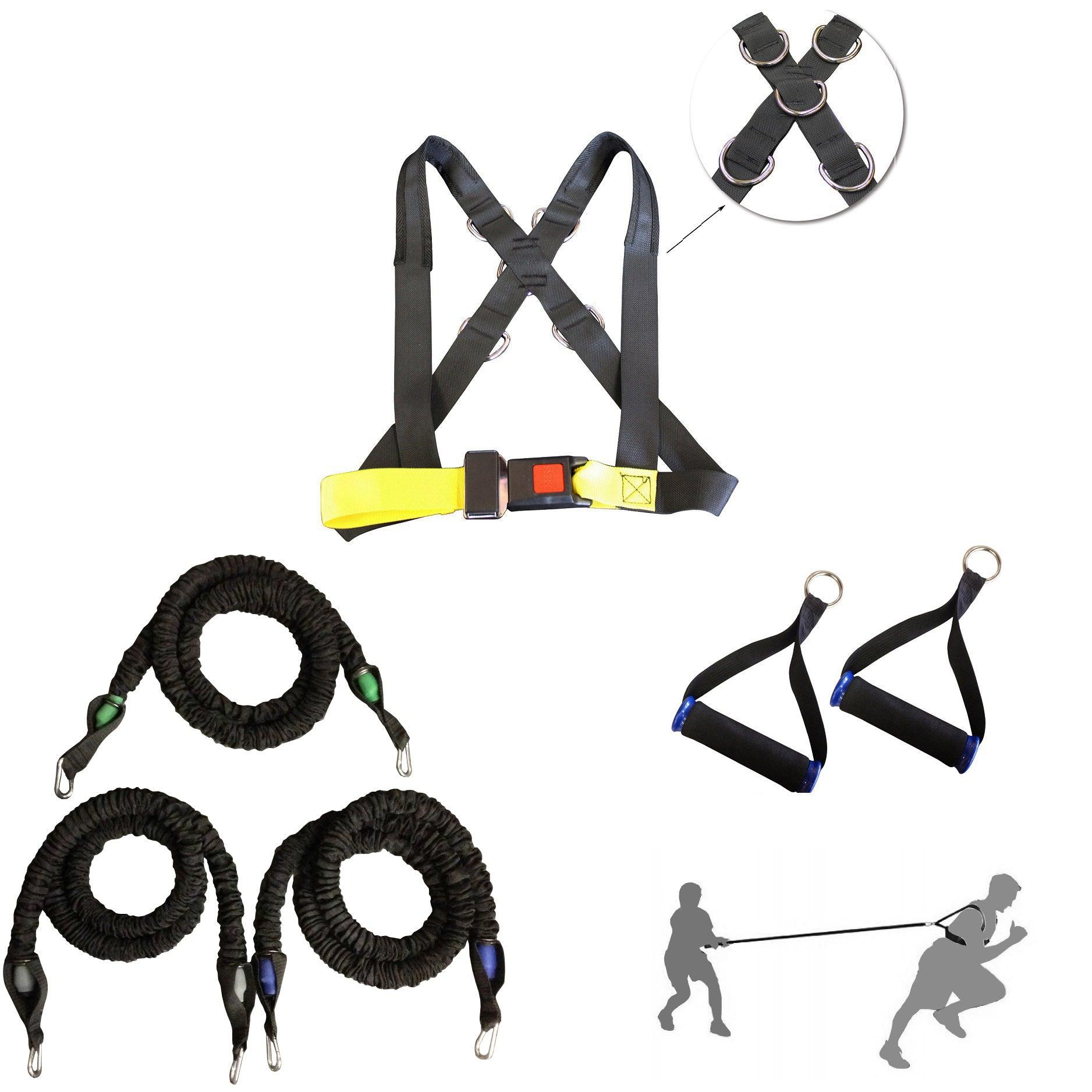 Speed & Strength Training Bands & Harness Set