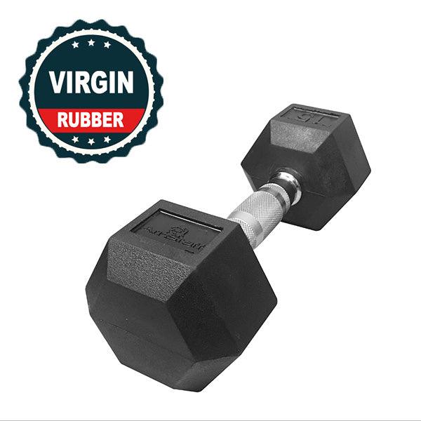 Virgin Rubber Hex Dumbbells